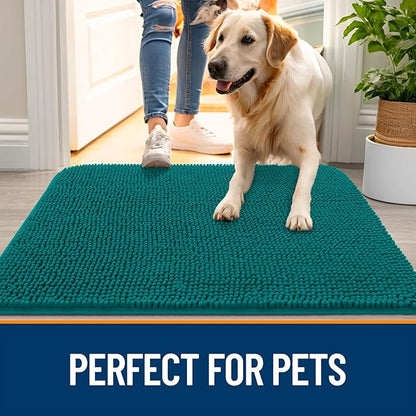 OLANLY Dog Door Mat for Muddy Paws 35x24, Absorbs Moisture and Dirt, Absorbent - Image 6