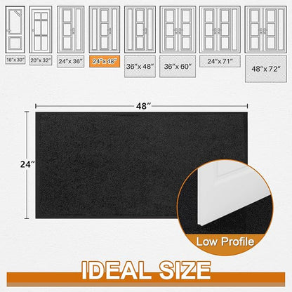 Mibao Super Absorbent Front Door Mat, Non-Slip Washable Indoor Doormats - Image 3