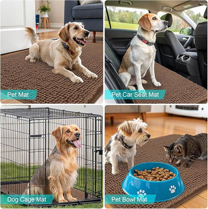 OLANLY Dog Door Mat for Muddy Paws 35x24, Absorbs Moisture and Dirt, Absorbent - Image 7