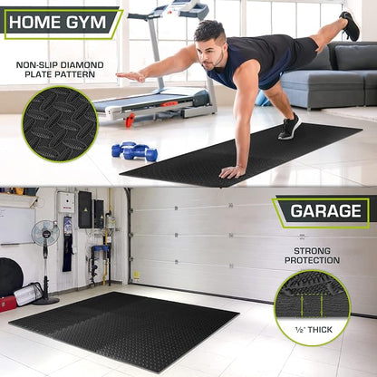 ProsourceFit Exercise Puzzle Mat ½-inch, EVA Interlocking Foam Floor Tiles - Image 3