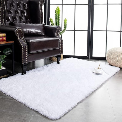 TWINNIS Super Soft Shaggy Rugs Fluffy Carpets, 4x5.9 Feet, Indoor Modern Plush - Image 5