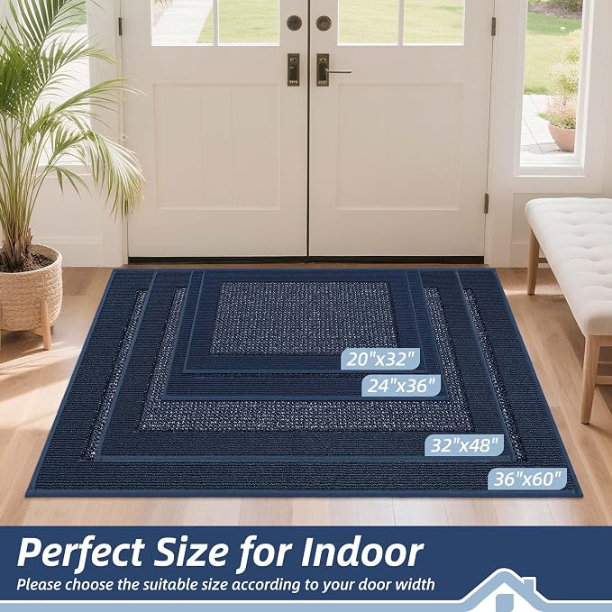BEQHAUSE Indoor Door Mat 36" x 60", Dirt Trapper Door Mats Non-Slip Entryway - Image 2