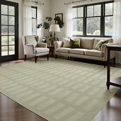 Washable Rugs 8x10 Area Rugs for Living Room, Ultra Soft Faux Wool Retro Carpets - Image 8