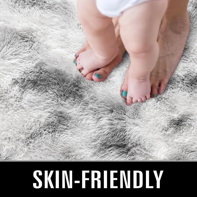 TWINNIS Super Soft Shaggy Rugs Fluffy Carpets 7x10 Feet, Indoor Modern Plush - Image 3