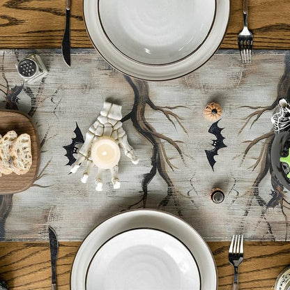 Artoid Mode 210 GSM Halloween Table Runner 13x108 Inch Home Party Decor | - Image 3