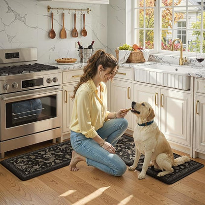 LEEVAN Cushioned Kitchen Mats for Floor 2 Piece, Anti Fatigue Mats for Kitchen - Image 7