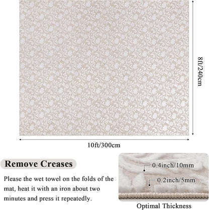 Vaukki 8x10 Area Rug for Living Room, Soft Fluffy Washable Modern Floral Indoor - Image 2