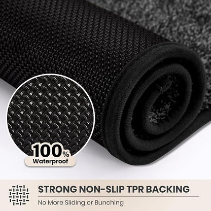 PURRUGS Dirt Trapping Door Mat 24" x 59", Non-Slip Machine Washable Entryway Rug - Image 5