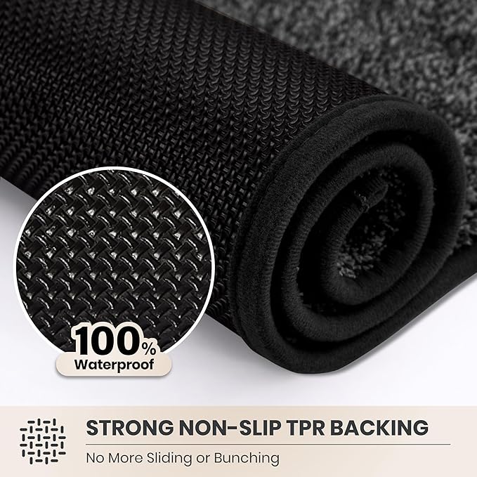 PURRUGS Dirt Trapping Door Mat 24" x 84", Non-Slip Machine Washable Entryway Rug - Image 5