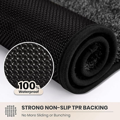 PURRUGS Dirt Trapping Door Mat 24" x 84", Non-Slip Machine Washable Entryway Rug - Image 5