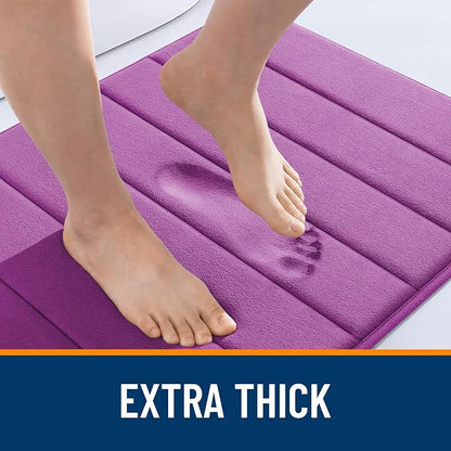 OLANLY Memory Foam Long Bathroom Rugs Runner 59x20, Super Soft Absorbent Bath - Image 6