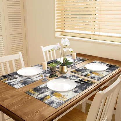 Emvency Farmhouse Placemats Set of 4, 12x18 Inch - Image 5