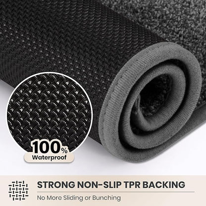 PURRUGS Dirt Trapping Door Mat 34" x 59", Non-Slip Machine Washable Entryway Rug - Image 5