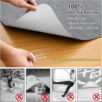 Placoot Desk Chair Mat for Hardwood Floor Corduroy Surface 1/6" Thick 55"x35" - Image 3