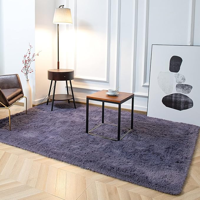 TWINNIS Super Soft Shaggy Rugs Fluffy Carpets 4x5.9 Feet, Indoor Modern Plush - Image 9