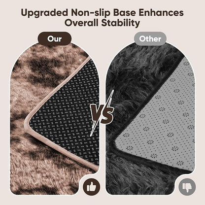 8x10 Area Rugs for Living Room Bedroom:Soft Fluffy Shag Upgrade Non-Slip High - Image 6