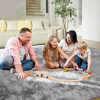 Ultra Soft Rug for Living Room, 3X5 Fluffy Shag Area Rug for Bedroom, Modern - Image 8