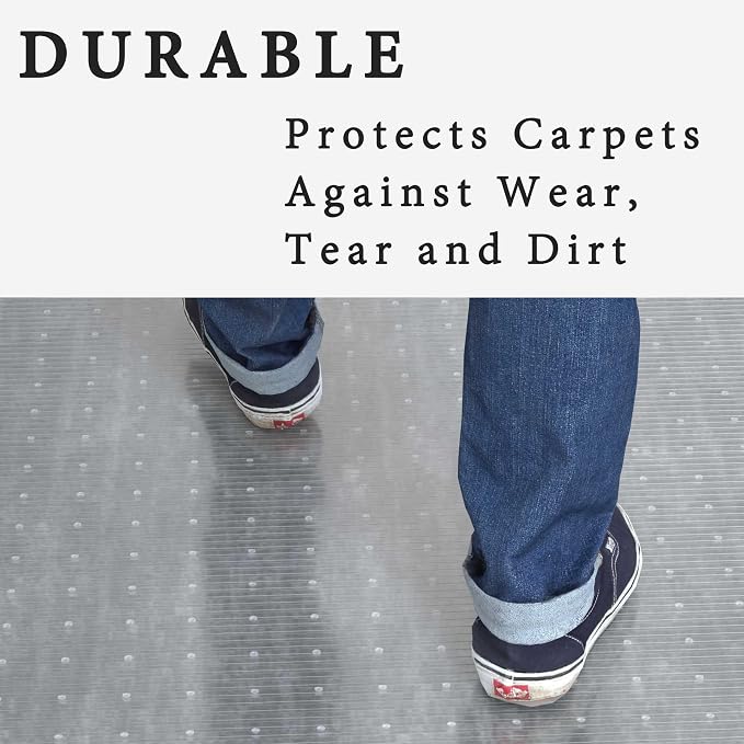 Plastic Carpet Runner 27 x 48 Inch Plastic Area Rug - Image 6