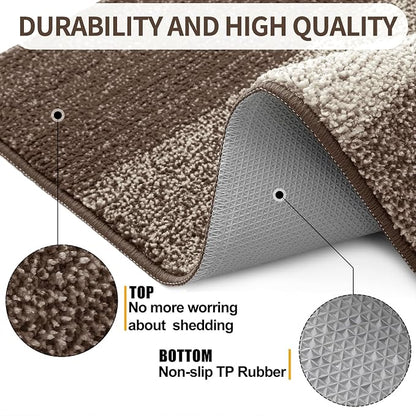 Kitinjoy Indoor Outdoor Door Mat, 59x24 Non-Slip Absorbent Dirt Trapper - Image 3