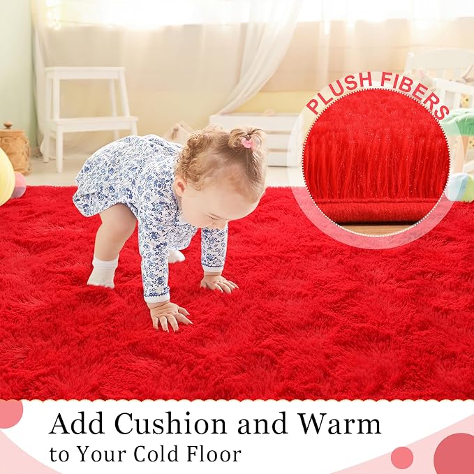 BENRON Soft Area Rugs for Living Room Bedroom Washable, Fluffy Rugs for Kids - Image 3