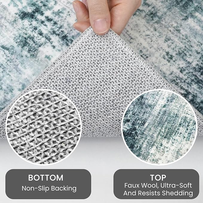IOHOUZE Modern Abstract Area Rugs 5x7 Ft Washable Rugs - Image 4