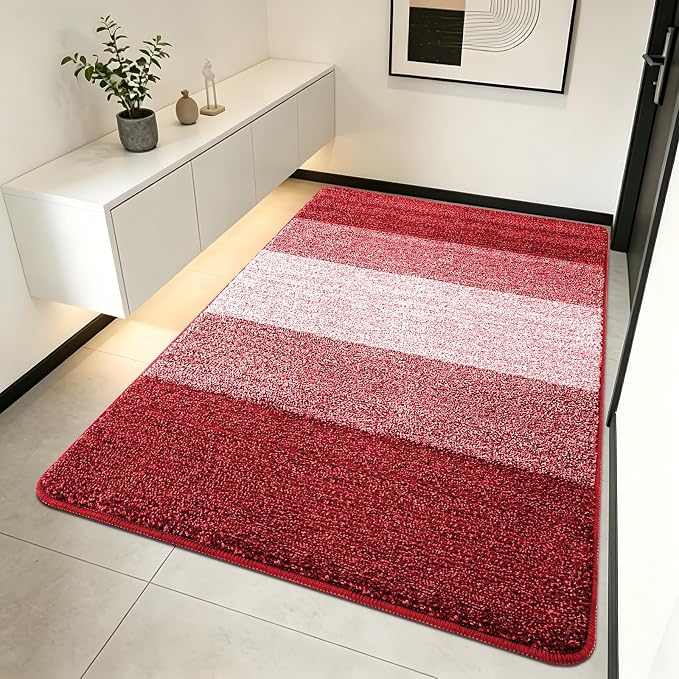 Kitinjoy Indoor Outdoor Door Mat, 70x32 Non-Slip Absorbent Dirt Trapper by Kitinjoy