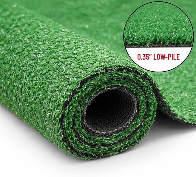 Ottomanson Artificial Turf Lite 94" x 44', Fake Grass Carpet - Image 2