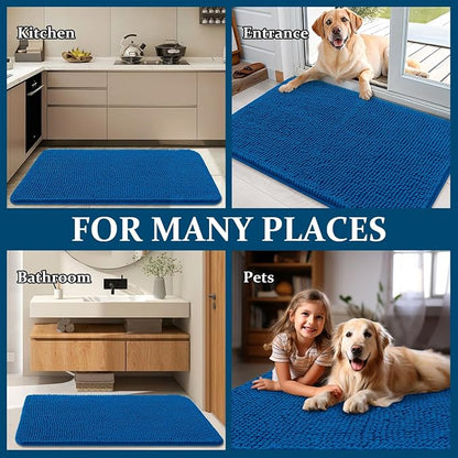 OLANLY Dog Door Mat for Muddy Paws 50x30, Absorbs Moisture and Dirt, Absorbent - Image 8