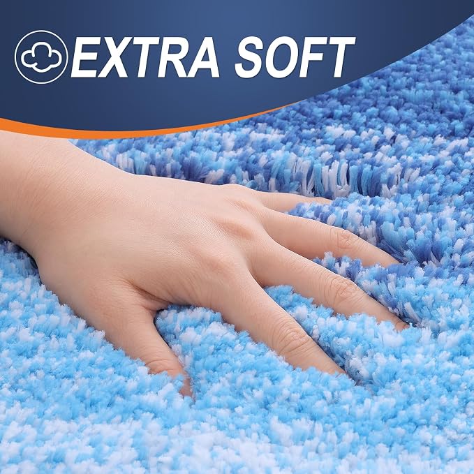 OLANLY Luxury Toilet Rugs U-Shaped 24x20, Extra Soft and Absorbent Microfiber - Image 3