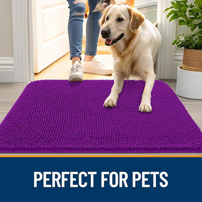 OLANLY Dog Door Mat for Muddy Paws 47x32, Absorbs Moisture and Dirt, Absorbent - Image 6