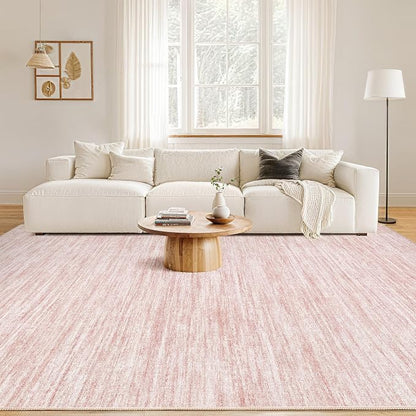 Nakagishi 10x14 Area Rugs Living Room: Washable Large Vintage Rug Neutral - Image 4