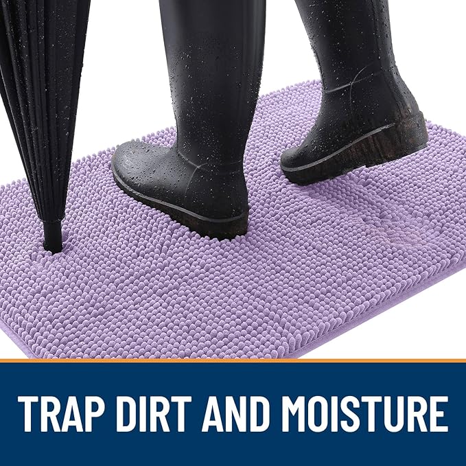 OLANLY Dog Door Mat for Muddy Paws 47x20, Absorbs Moisture and Dirt, Absorbent - Image 2