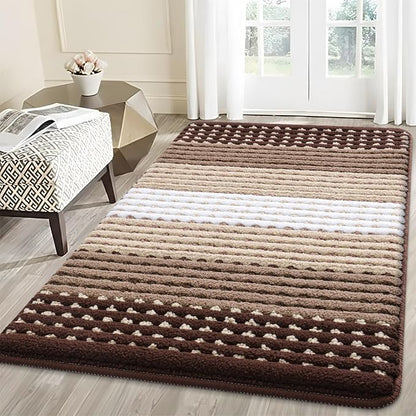 Kitinjoy Indoor Outdoor Door Mat, 59x36 Non-Slip Absorbent Dirt Trapper by Kitinjoy