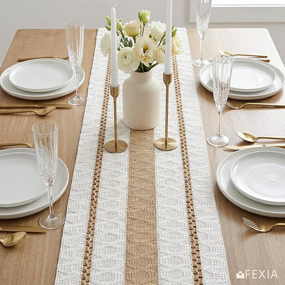 Boho Table Runner 12x72 Inch for Fall Home Decor Table Decorations | 72 Inches - Image 4