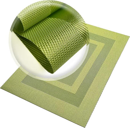 PIGCHCY Placemats Set of 12 Washable Durable Place Mats Vinyl Heat Resistant - Image 4