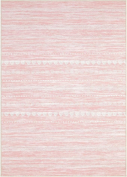 Nakagishi Pink Rugs for Bedroom Girls: 6x9 Washable Boho Large Neutral Cute - Image 9