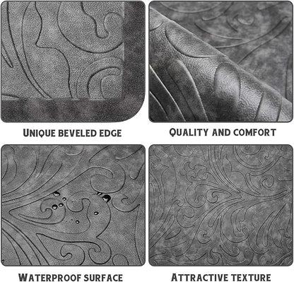 KMAT 2PCS Kitchen Mat Cushioned Anti-Fatigue Floor Mat, Waterproof Non-Slip - Image 5