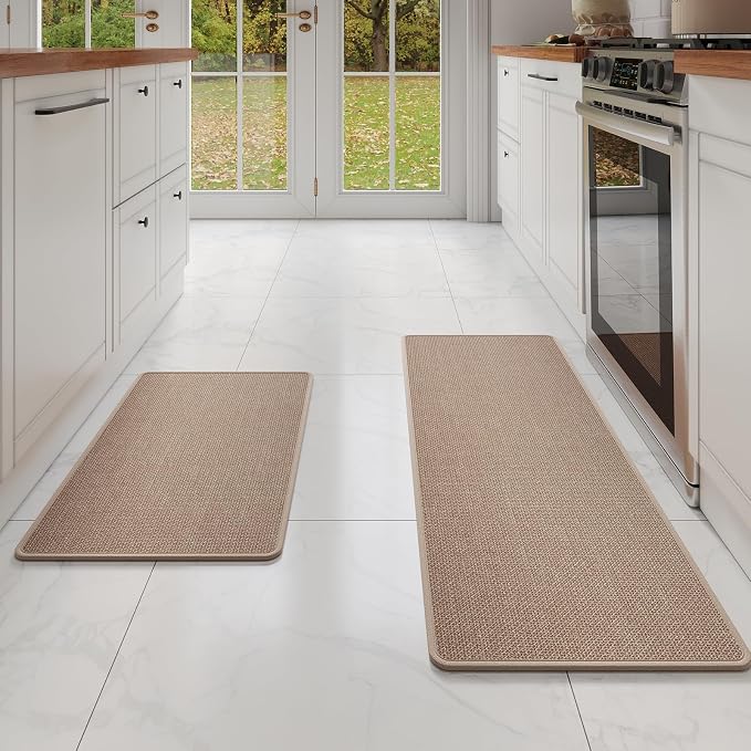 YDKGL Kitchen Mat Set of 2 PCS, Cushioned Non Slip Rugs by YDKGL