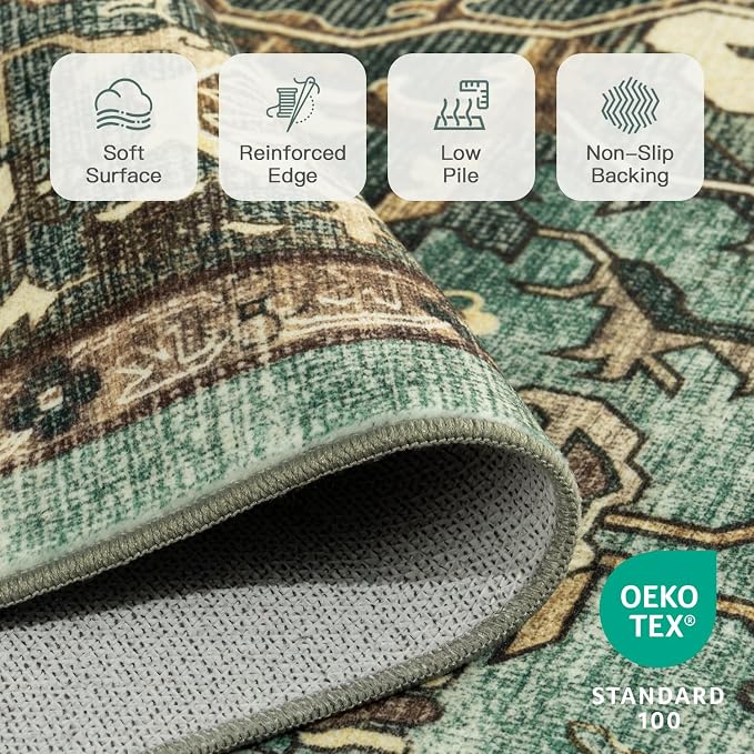 Lofus 5x7 Area Rugs for Living Room, Washable Area Rug, Rugs for Bedroom - Image 7