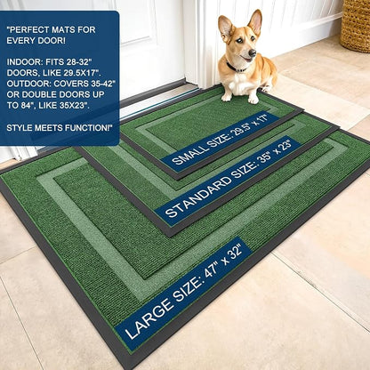 OLANLY Front Door Mat Indoor Outdoor Entrance, Waterproof All-Season, - Image 2