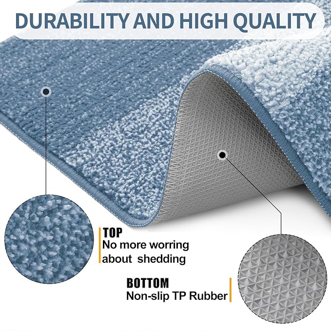 Kitinjoy Indoor Outdoor Door Mat, 70x35 Non-Slip Absorbent Dirt Trapper - Image 3