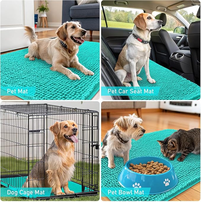 OLANLY Dog Door Mat for Muddy Paws 45x27, Absorbs Moisture and Dirt, Absorbent - Image 7
