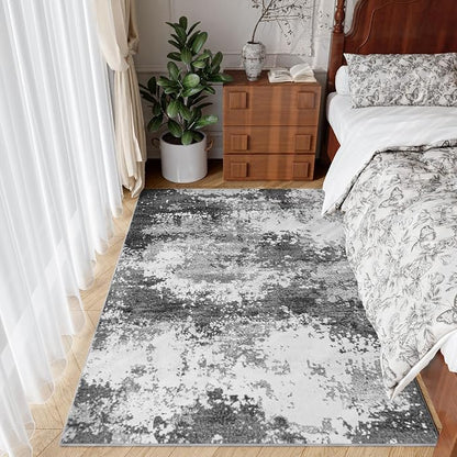 Entryway Rug 3x5 Grey Door Mat Indoor Entrance 36x60, Washable Small Throw Rugs - Image 3