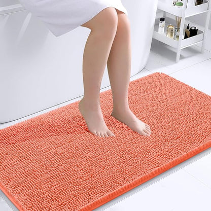 OLANLY Bathroom Runner Rugs 44x24, Extra Soft Absorbent Chenille Bath Rugs by OLANLY