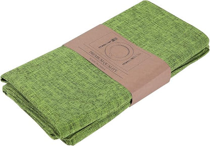 Faux Cotton Linen Placemats Set of 6, Cloth Washable Farmhouse Dining Table Mats - Image 9