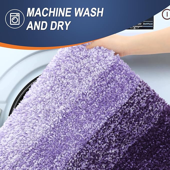 OLANLY Large Bathroom Rugs Mat 50x30, Extra Soft Absorbent Microfiber Bath Rugs - Image 6