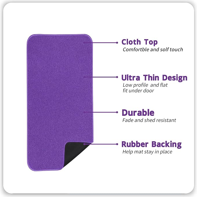 Bath Mat, Ultra Thin Bathroom Runner Rugs, Large Bath Mats - Image 2