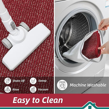 BEQHAUSE Dirt Trapper Door Mat 24" x 36", Non-Slip Washable Doormats Entrance - Image 7
