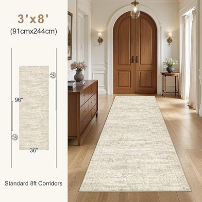 UERMEI 2x6 Washable Runner Rug for Hallway, Non Slip Low Pile Kitchen Carpet - Image 7