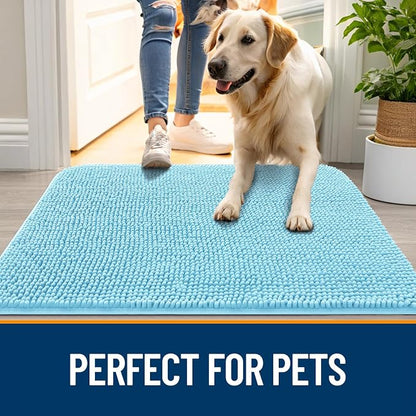 OLANLY Dog Door Mat for Muddy Paws 32x20, Absorbs Moisture and Dirt, Absorbent - Image 6